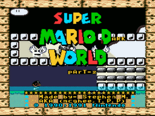 Super Mario World - DW Part 2 Title Screen